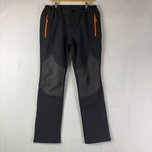Gash Hao Black Softshell Fleece Lined Pants